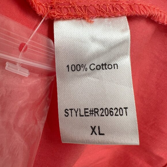 Tuckernuck Women's Poppy Pink Cotton Poplin Royal Shirt Dress Mini sz XL NWOT - Picture 5 of 9
